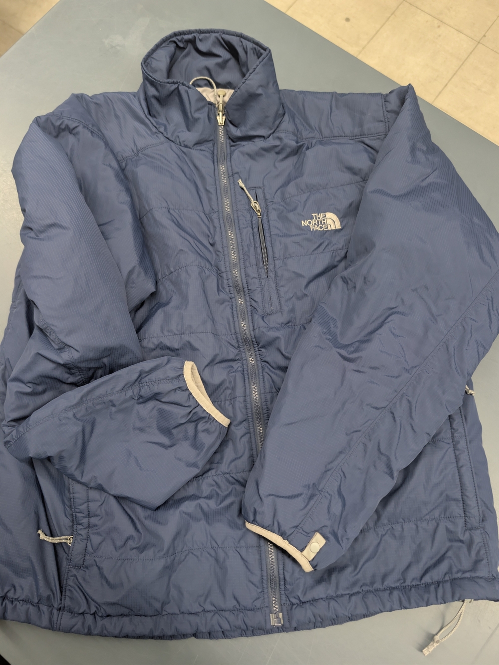 The North Face Redpoint Jacket Mens XL Blue PrimaLoft Insulated Puffer Full Zip